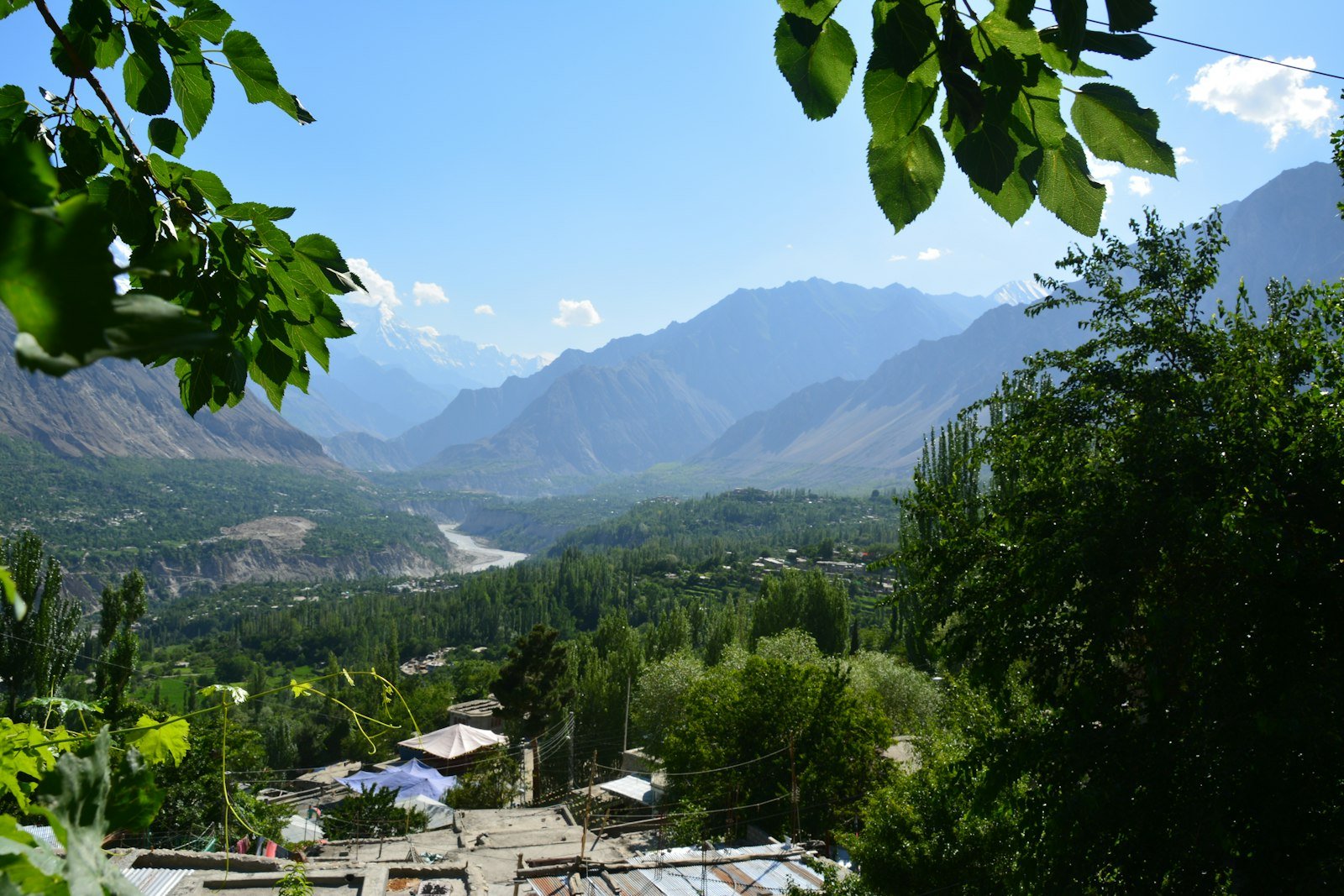 The terraced valley of Karimabad in central Hunza